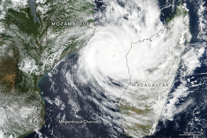 Cyclone Idai satellite image