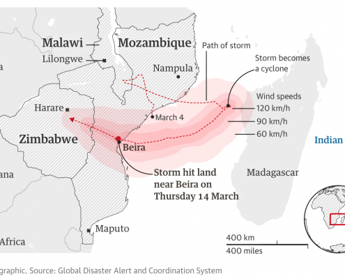 Location of Cyclone Idai