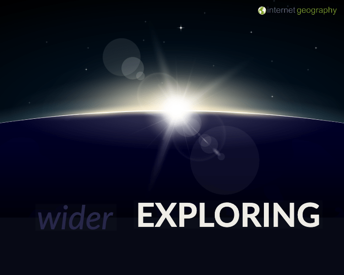 Wider exploring in geography