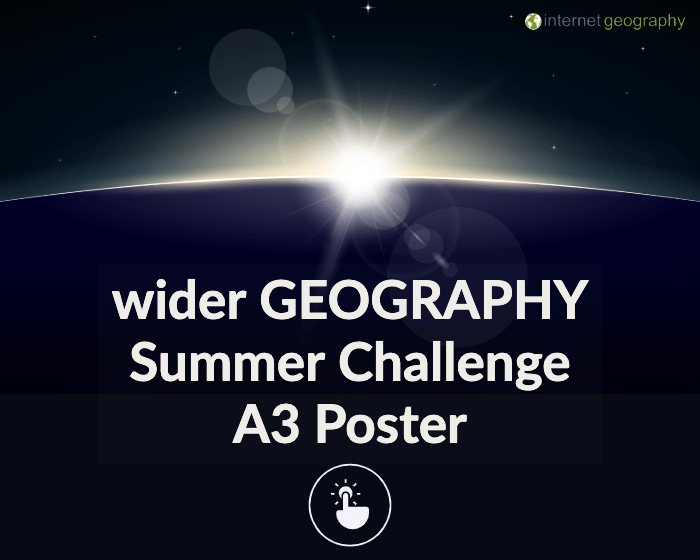 Wider geography summer challenge poster