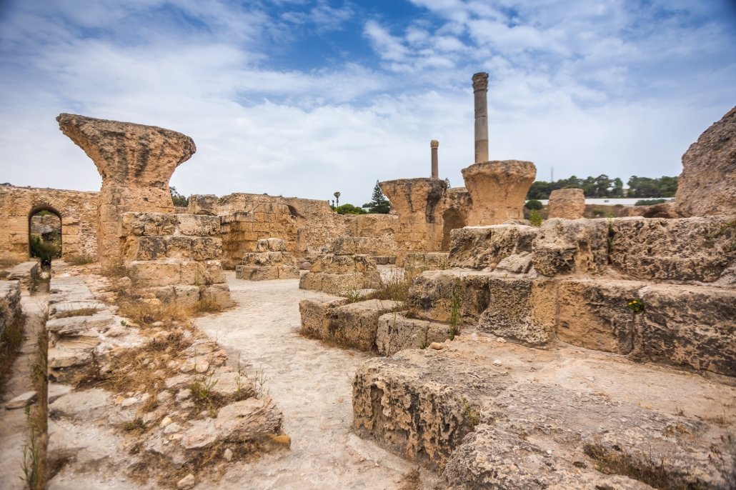 An image showing the remains of Carthage, Tunisia