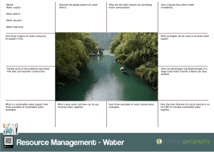 Resource Management Water Revision Mat