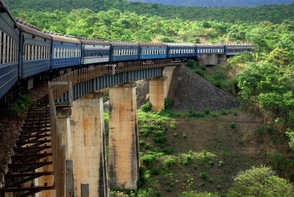 An image of the Tazara railway bridge