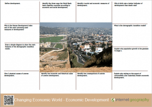 Changing economic world - economic development