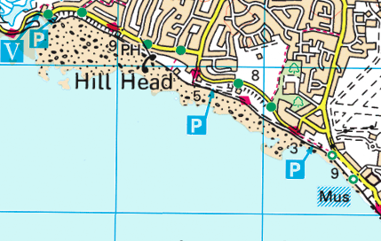 Hill Head OS Map