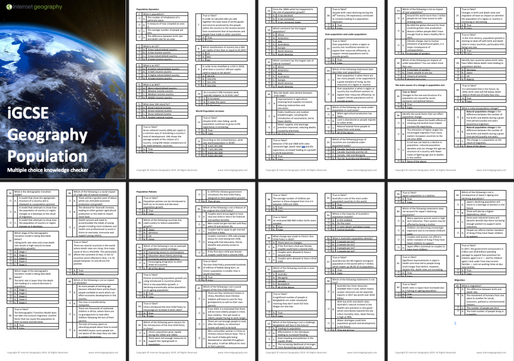 iGCSE Geography Resources - Internet Geography