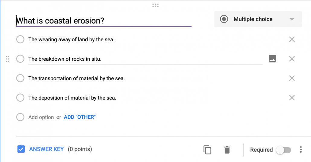 Example multiple-choice question