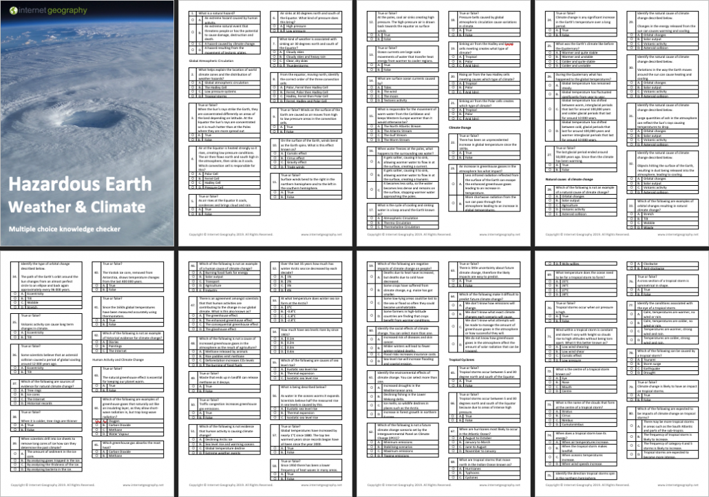 Hazardous Earth Weather and Climate