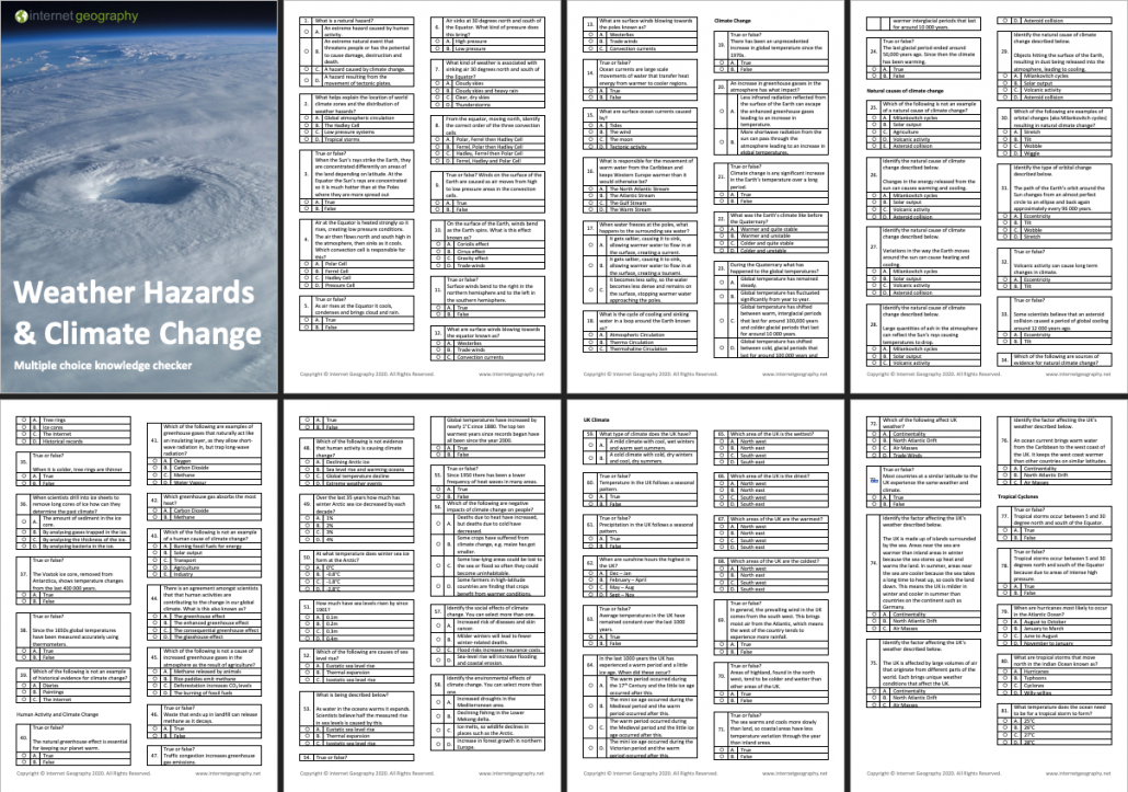 Weather Hazards & Climate Change