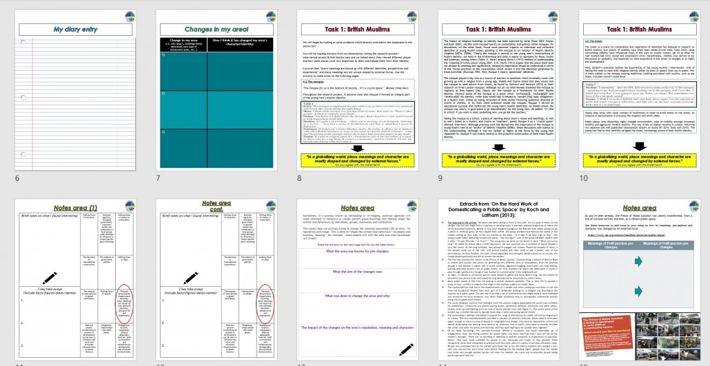 Changing Places Y11 Transition Pack