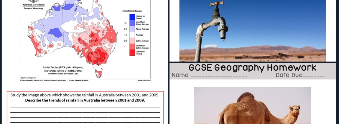 GCSE Geography Homework Resources by Mr McAllister