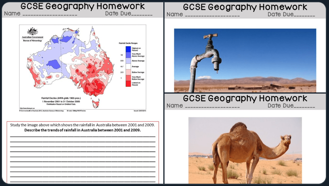GCSE Geography Homework Resources by Mr McAllister Geography
