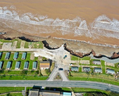 Erosion at Golden Sands Holiday Park