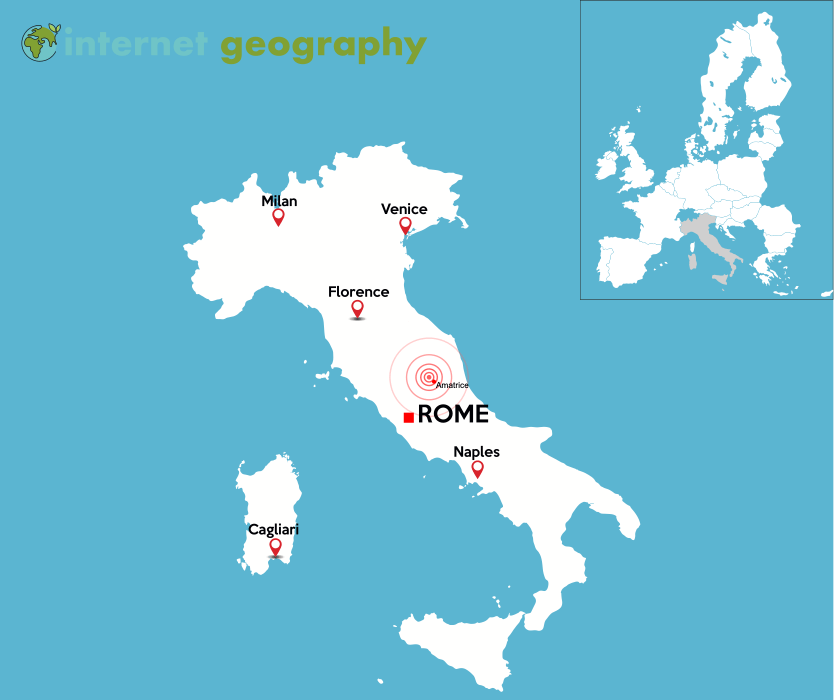 Amatrice Earthquake Map