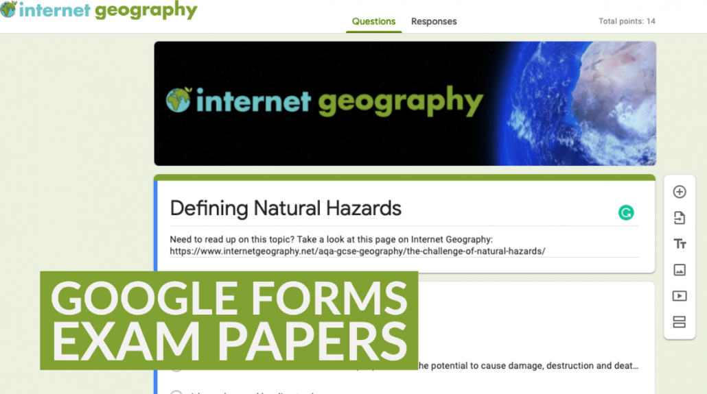 Google Forms Exam Papers
