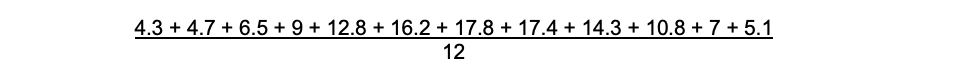 Manchester temperature calculation