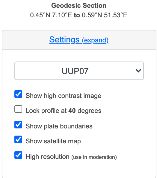 Tomography Scan Settings