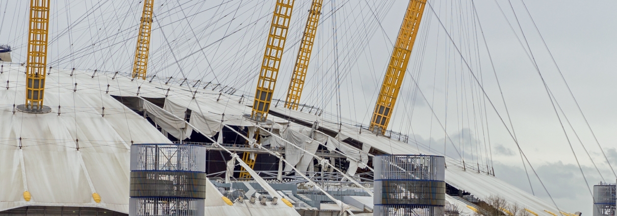O2 Arena damaged by Storm Eunice