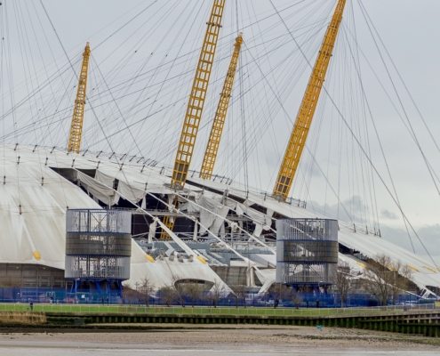 O2 Arena damaged by Storm Eunice