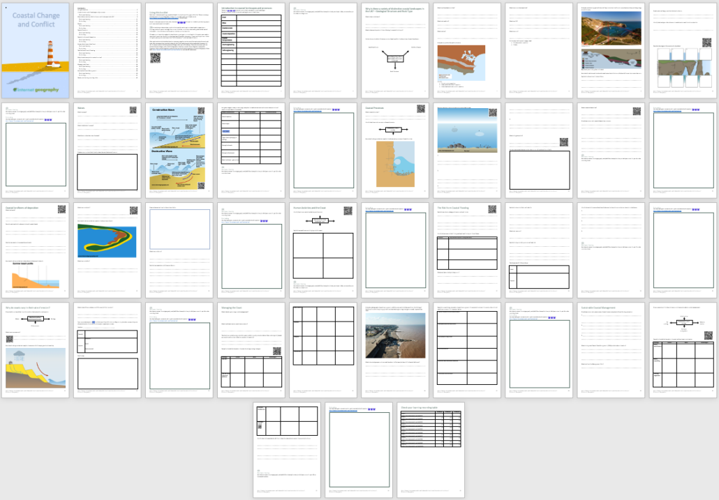 Edexcel B Coastal Change and Conflict Work Booklet