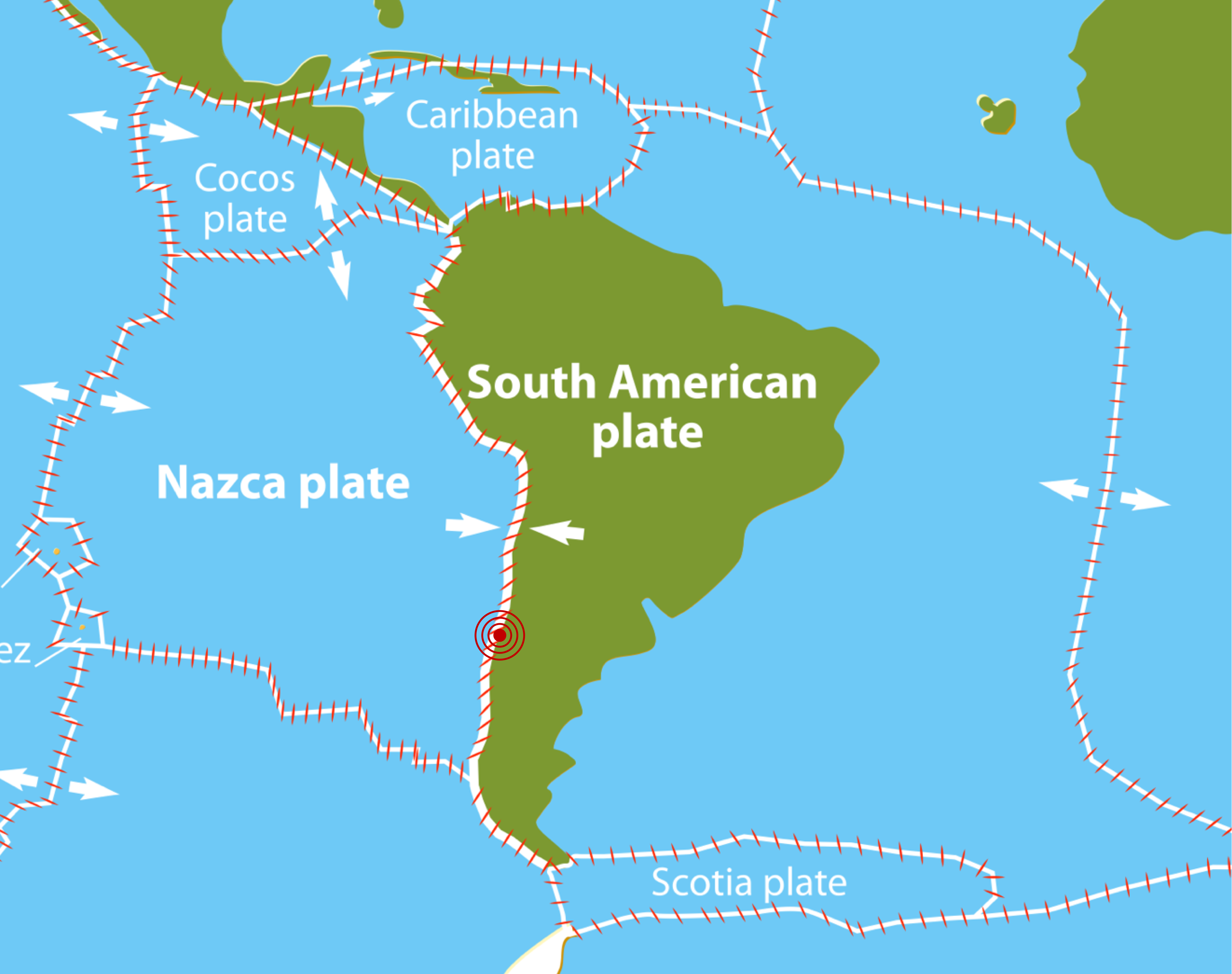 Chile Earthquake Map