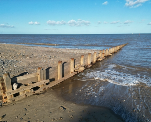 A groyne at Hornsea, Holderness Coast