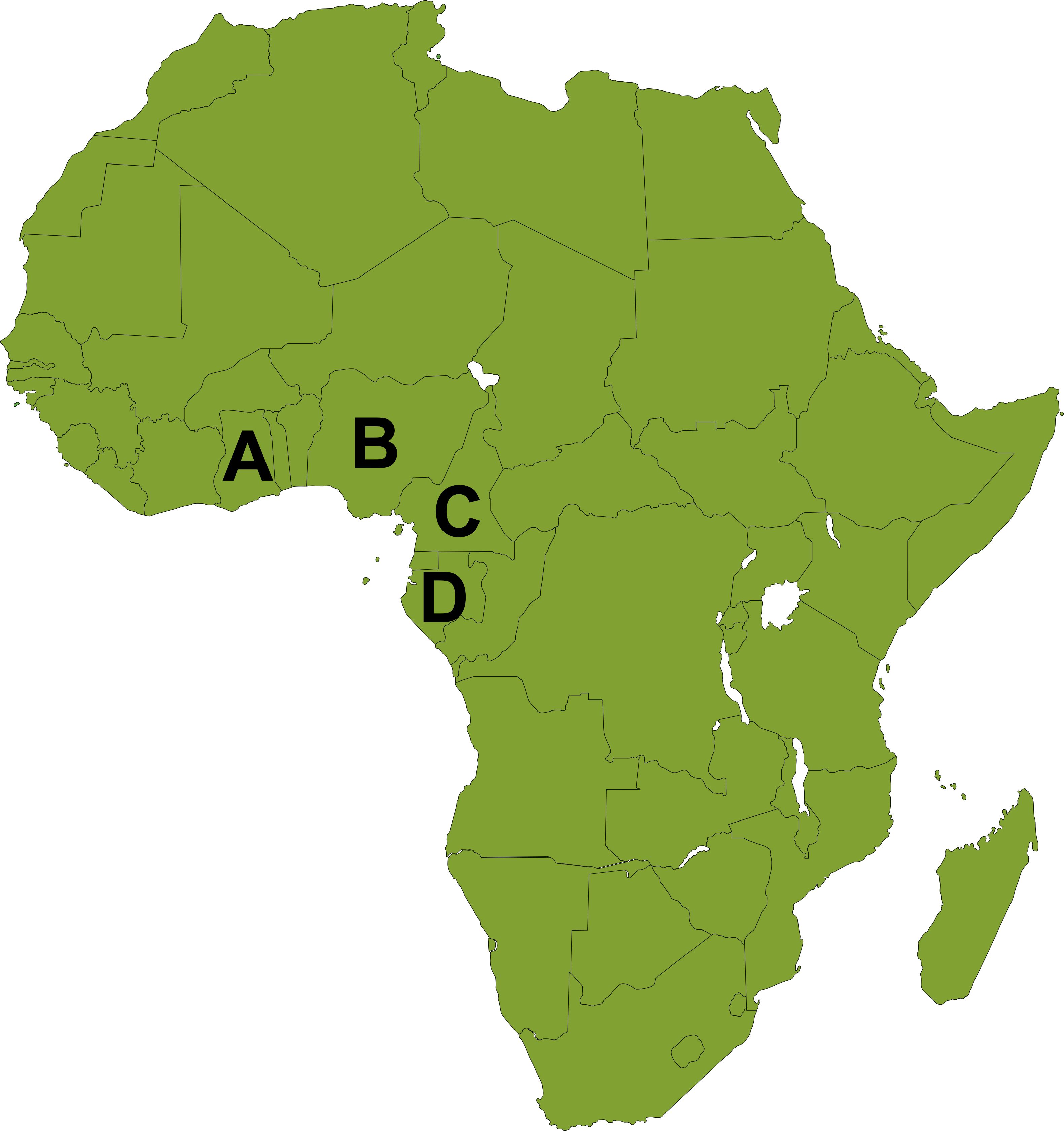 Location of Nigeria