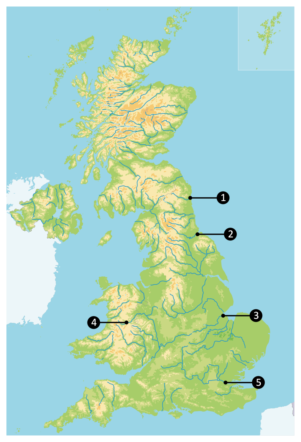 Landforms of the River Tees Quiz Geography