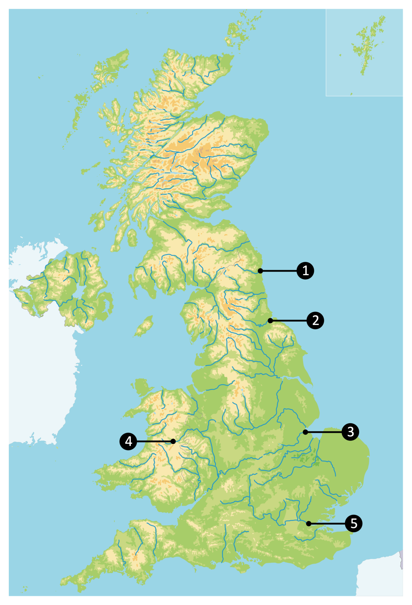 Landforms of the River Tees Geography