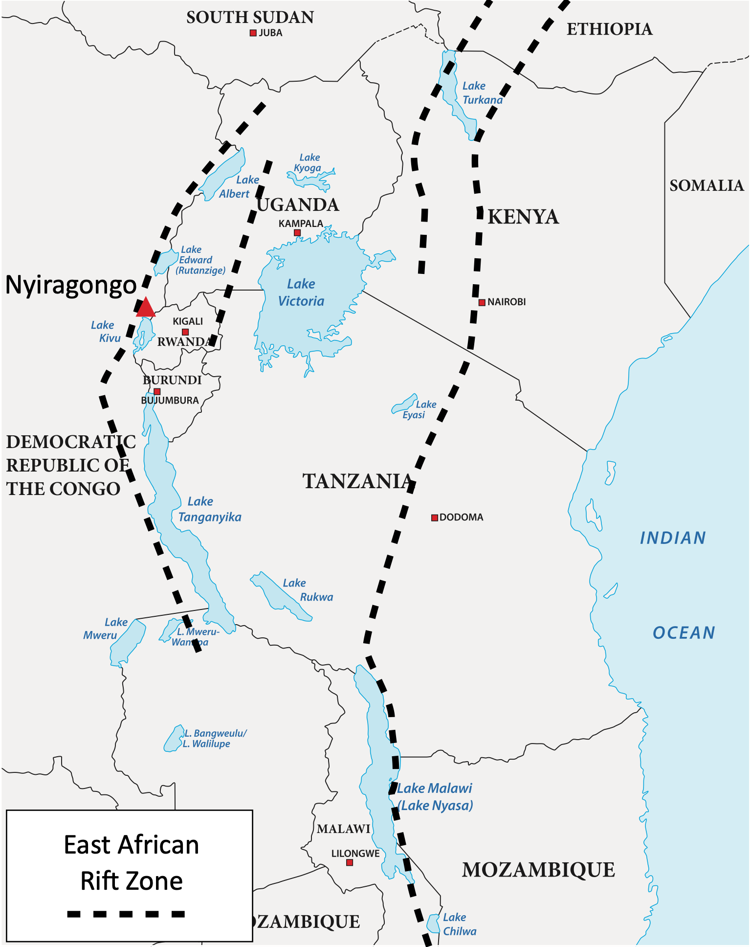 Nyiragongo Map