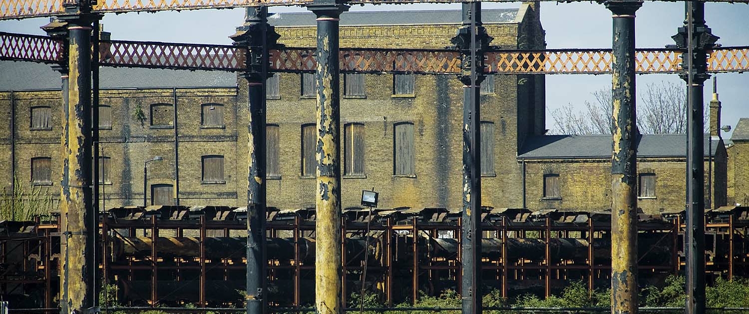A brownfield site in London