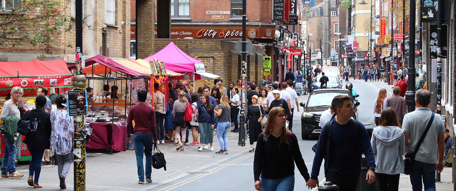 Brick Lane in Shoreditch, London