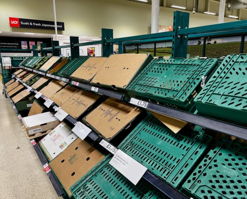 Fresh food shortages in UK supermarkets