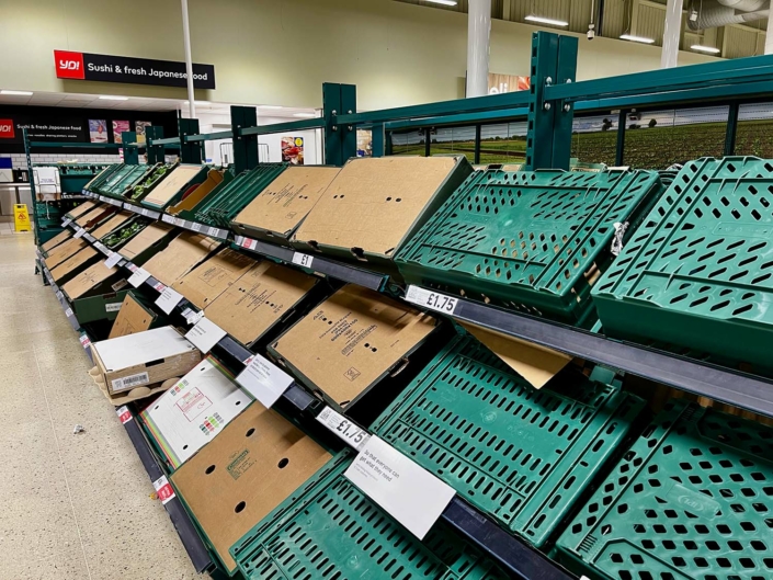 Food shortages in the UK Geography