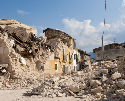 Buildings destroyed by the Turkey-Syria earthquake