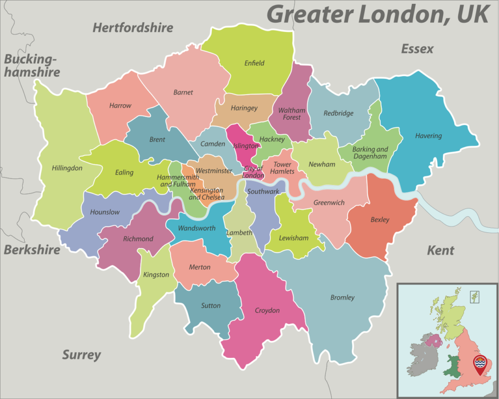 Metropolitan London Map