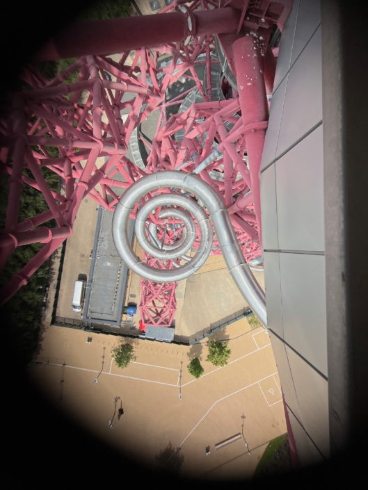 View of the slide from the top of the The ArcelorMittal Orbit