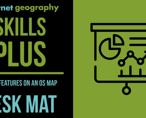 Skills Plus River Features on an OS Map Desk Mat