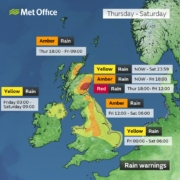 Storm Babet weather warnings issued by the Met Office Storm Babet weather warnings issued by the Met Office