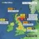 Storm Babet weather warnings issued by the Met Office