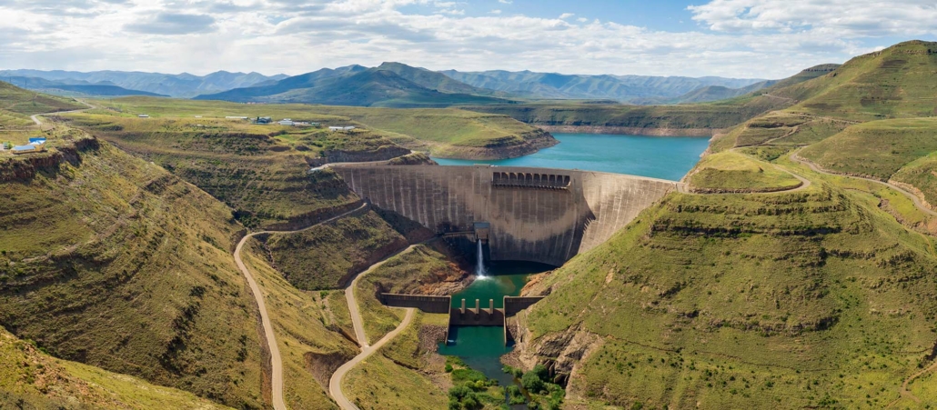 An image of the Katse Dam