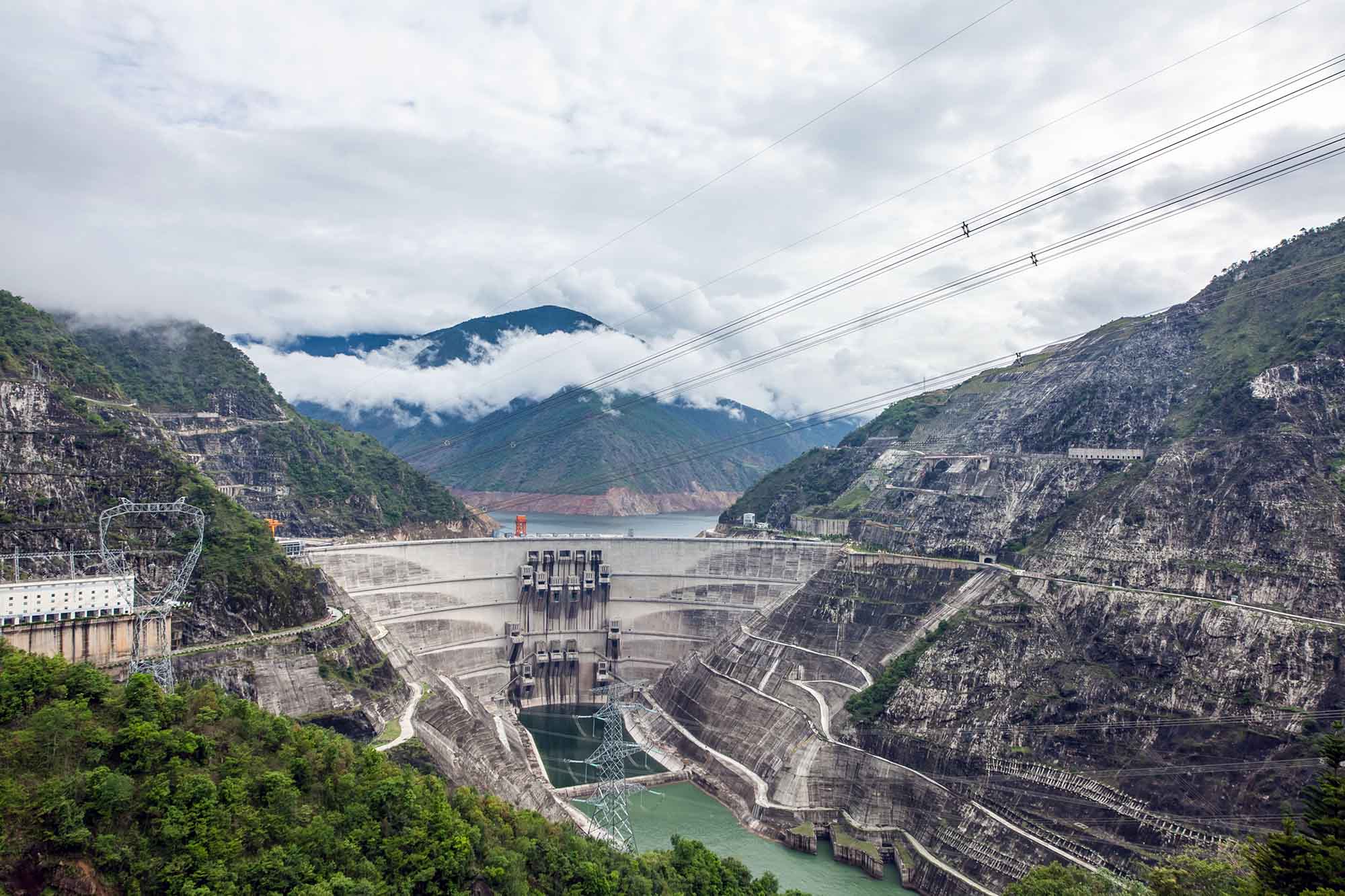 The Xiaowan Dam on The Mekong River in China