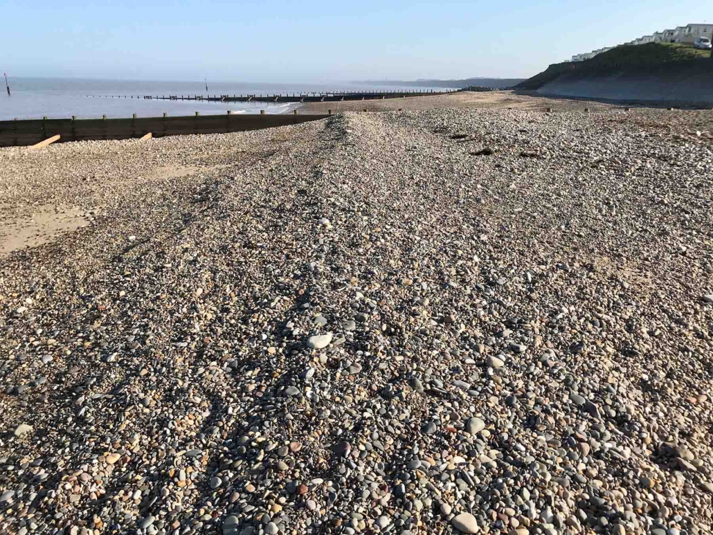 Sand and shingle beach at Hornsea