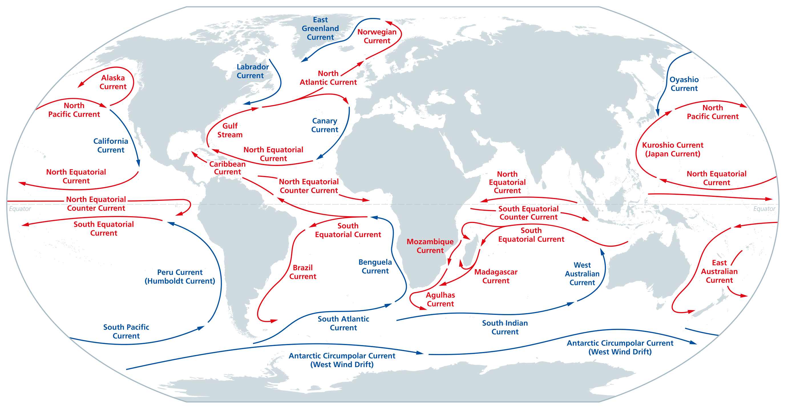 Earth Ocean Currents Credit Golfstrom Und Nordatlantik Aktuelle Die