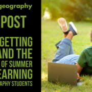 The Forgetting Curve and the Importance of Summer Home Learning for GCSE Geography Students Image of student working on a computer outside