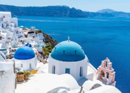 Santorini and the Cycladic sea