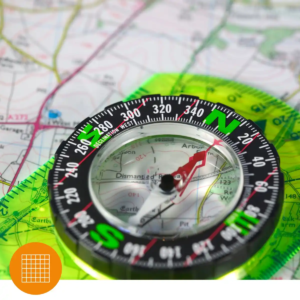 O.S. Map with a compass