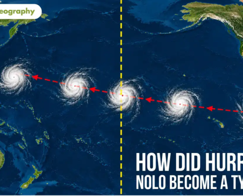 How did Hurricane Nolo become a typhoon?